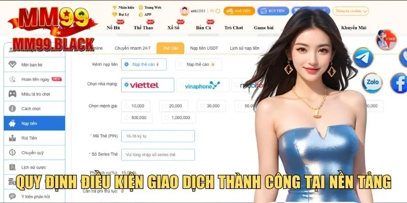 Quy định điều kiện giao dịch thành công tại nền tảng